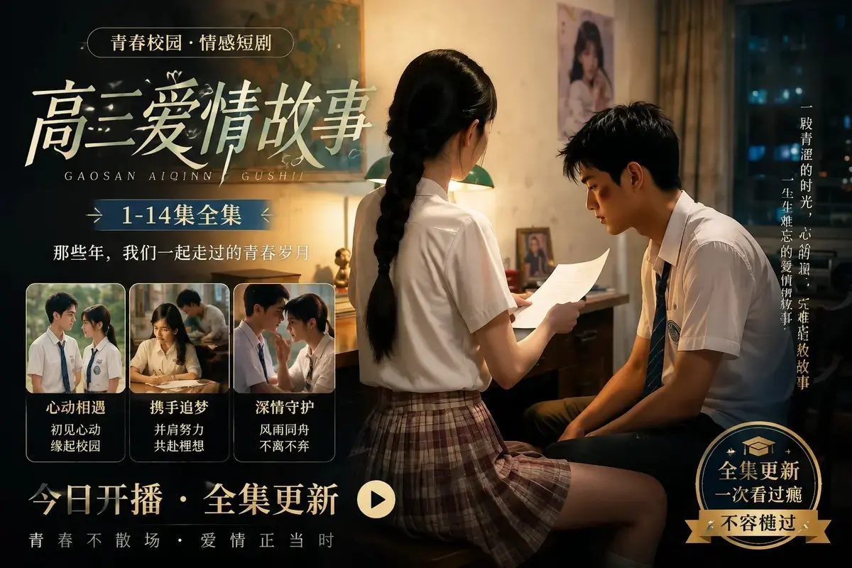 黄果魔改AI短剧《高三爱情故事》全集在线观看 - 1080P蓝光修复中文字幕 - 百度阿里云盘直链免费资源 - 高清零卡顿高能无尿点